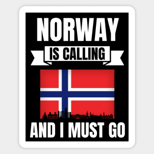 Norway Is Calling And I Must Go Sticker